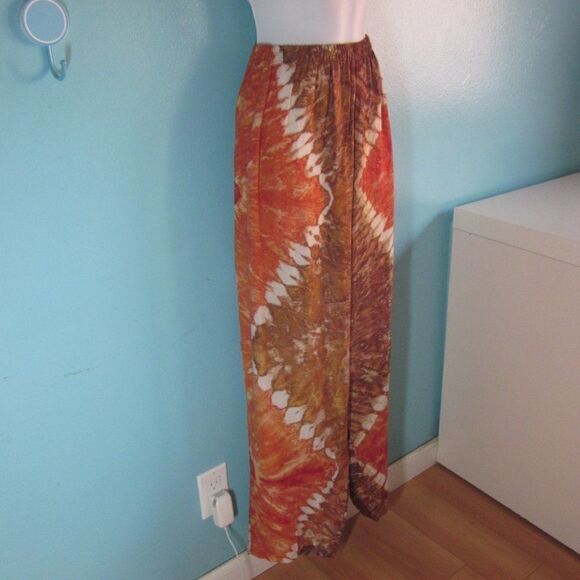 O.K. Mike Womens One Size Pull On Elastic Waist Loungewear Resort Pants O/S - Picture 7 of 11